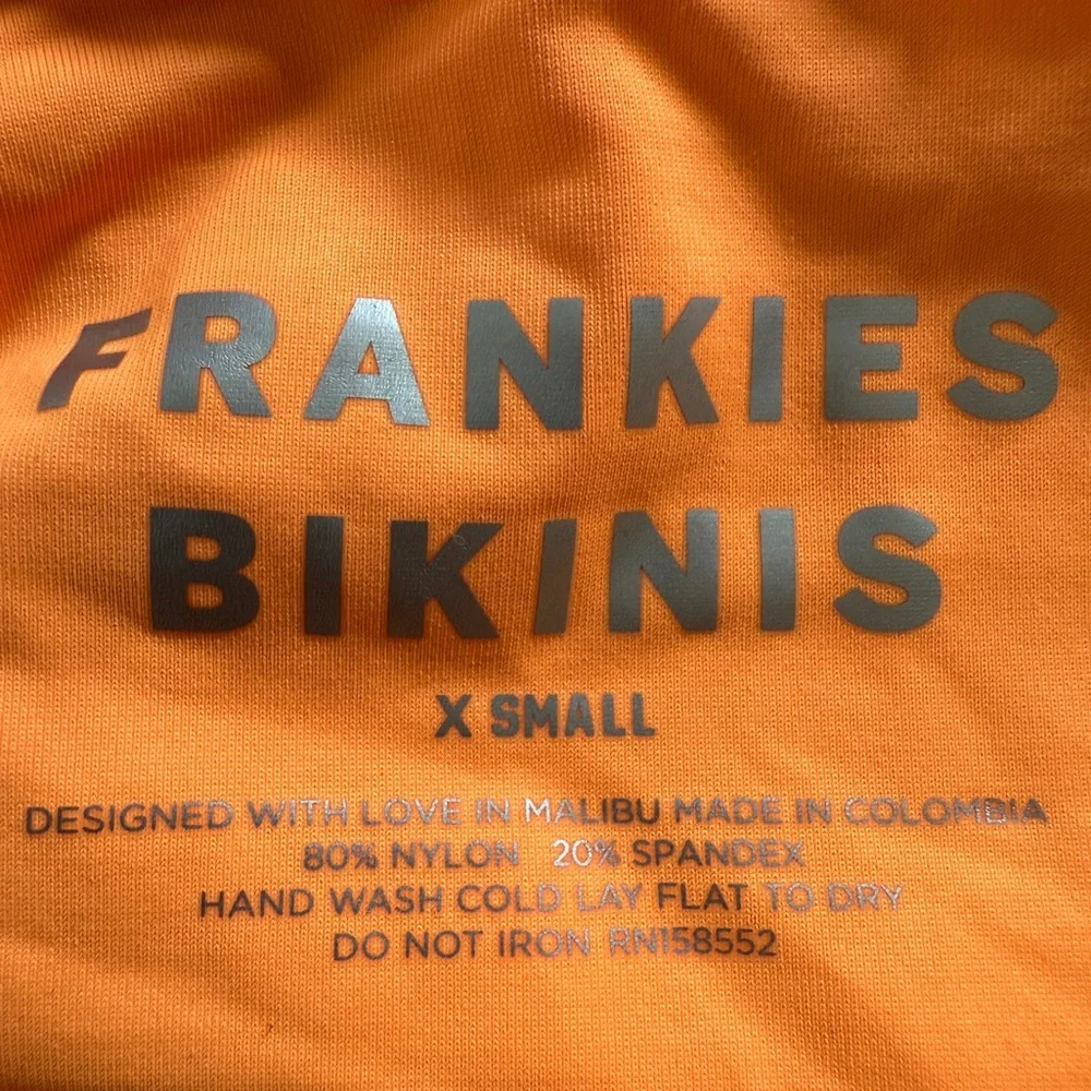 Frankies Bikinis Stella Printed One Piece Swimsuit Neon Floral Size XS NWOT